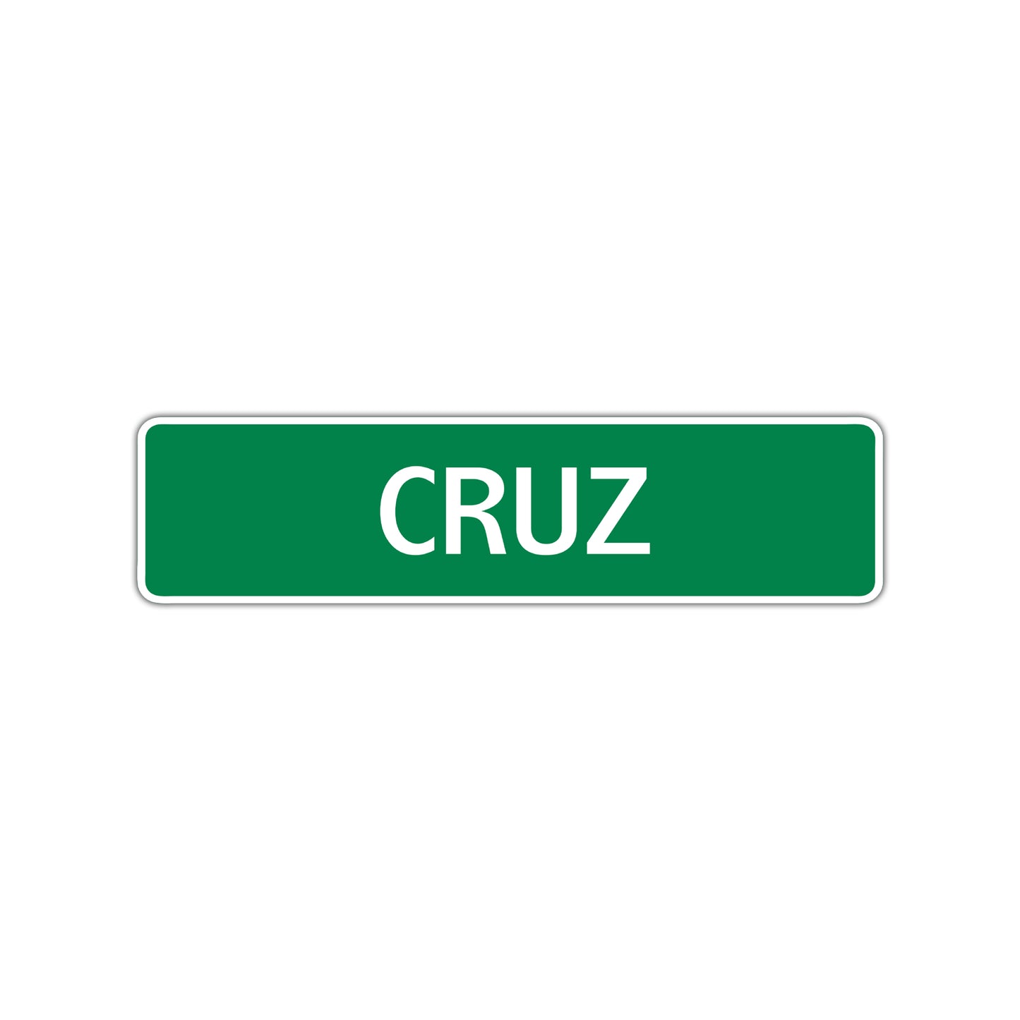 Cruz Street Sign Children Name Room Plate