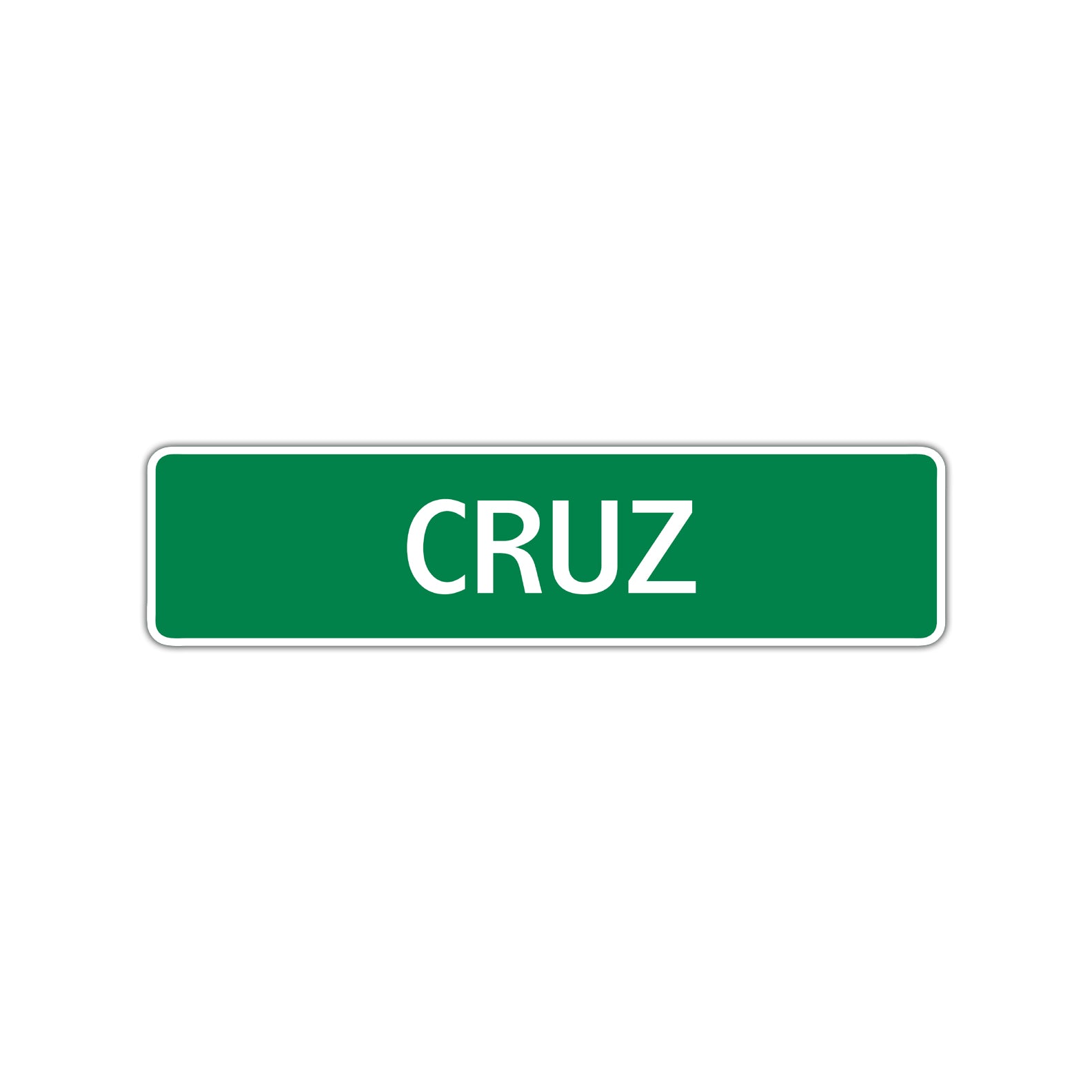 Cruz Street Sign Children Name Room Plate