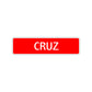 Cruz Street Sign Children Name Room Plate