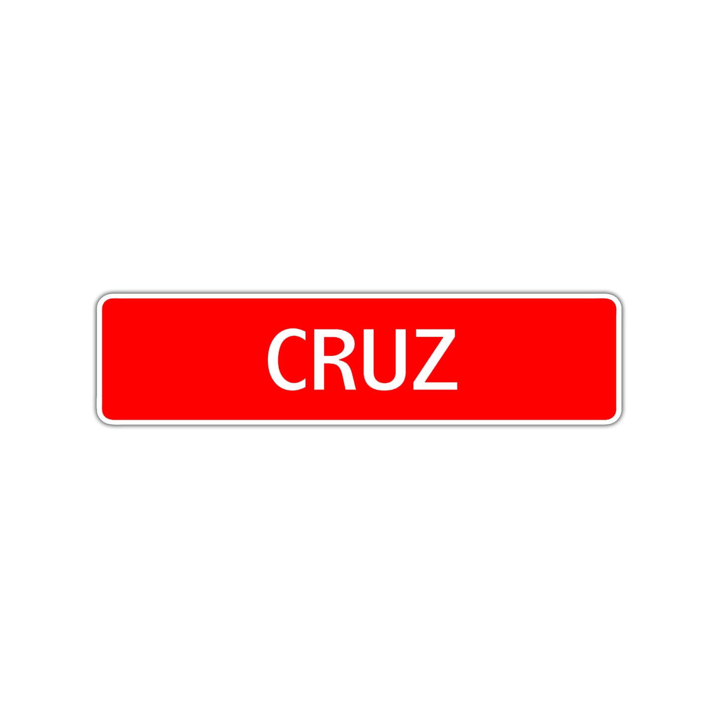 Cruz Street Sign Children Name Room Plate