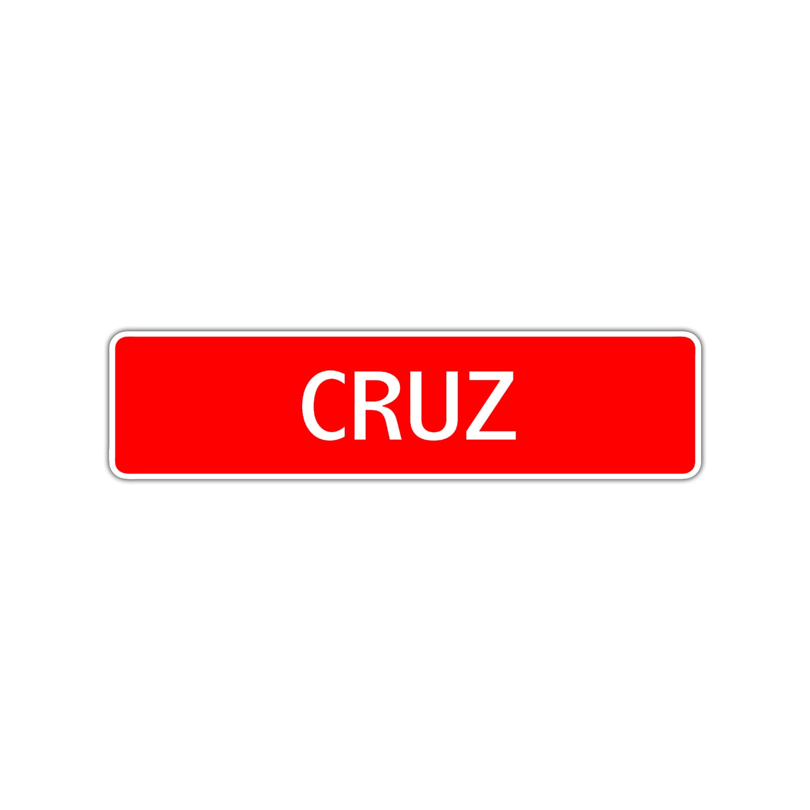 Cruz Street Sign Children Name Room Plate