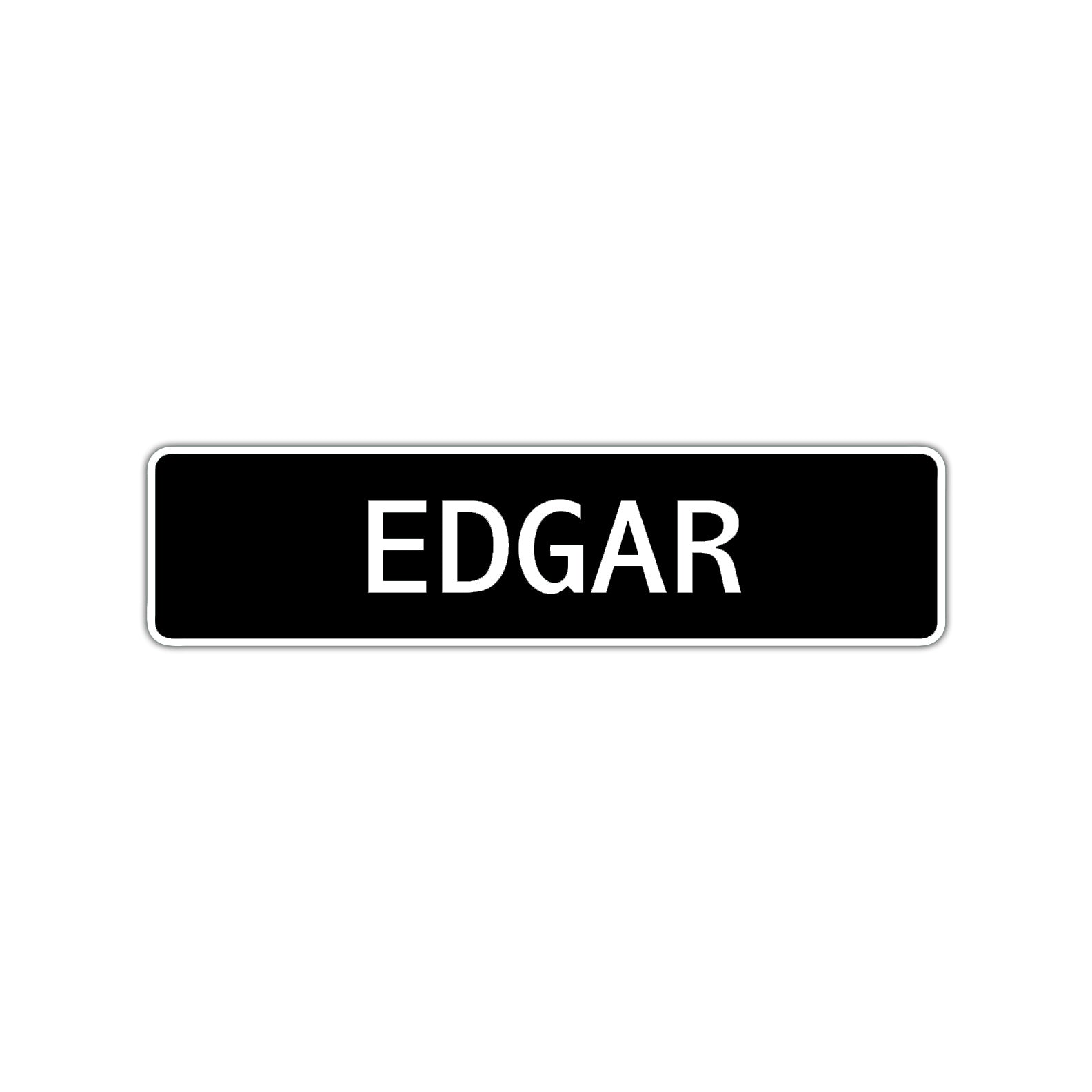 Edgar Street Sign Children Name Room Plate