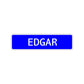 Edgar Street Sign Children Name Room Plate