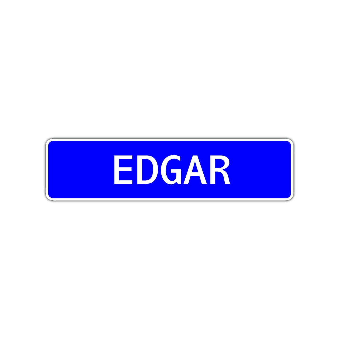 Edgar Street Sign Children Name Room Plate
