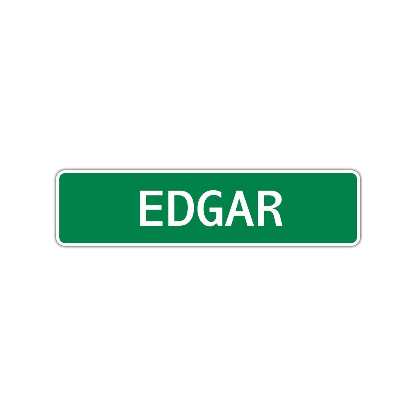 Edgar Street Sign Children Name Room Plate