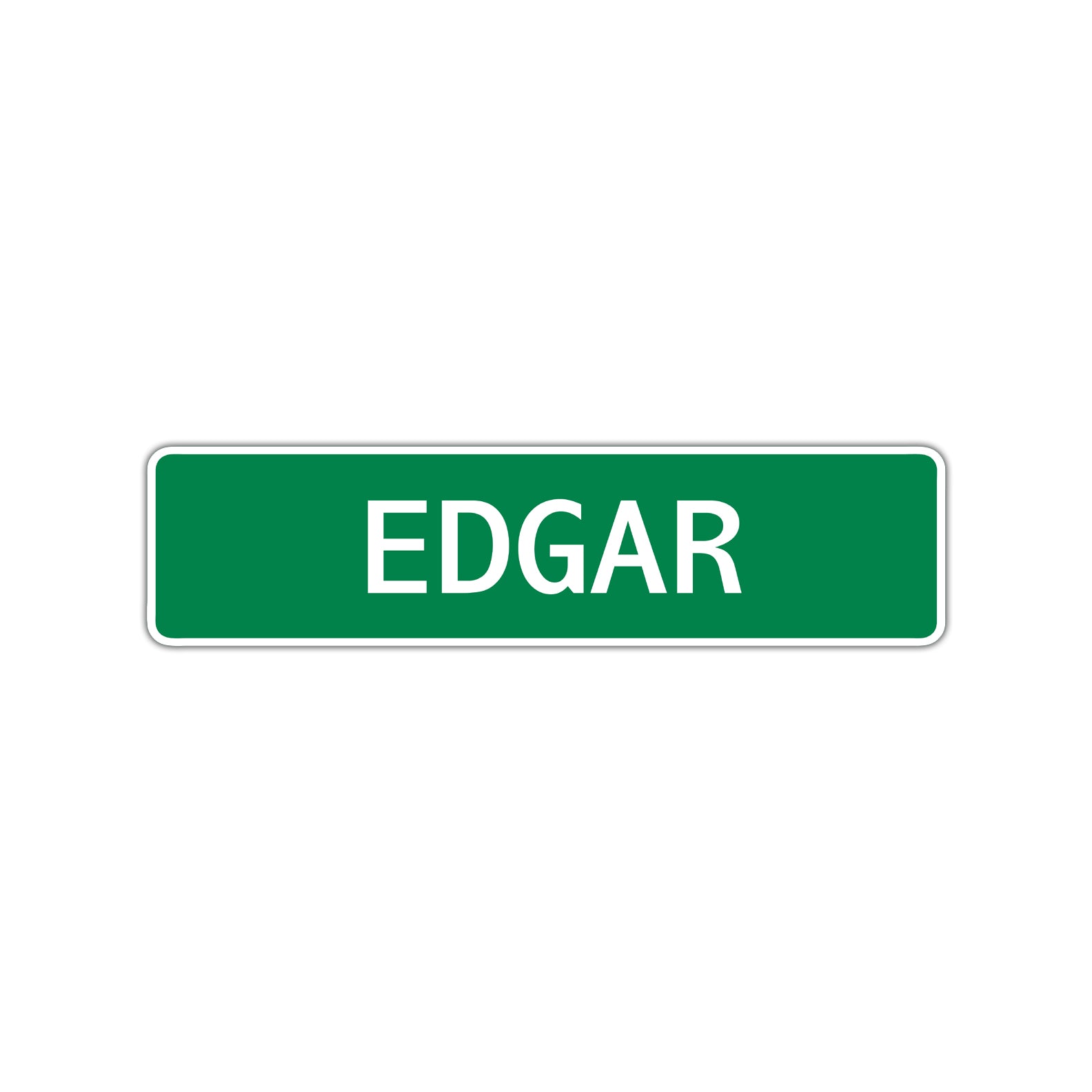 Edgar Street Sign Children Name Room Plate