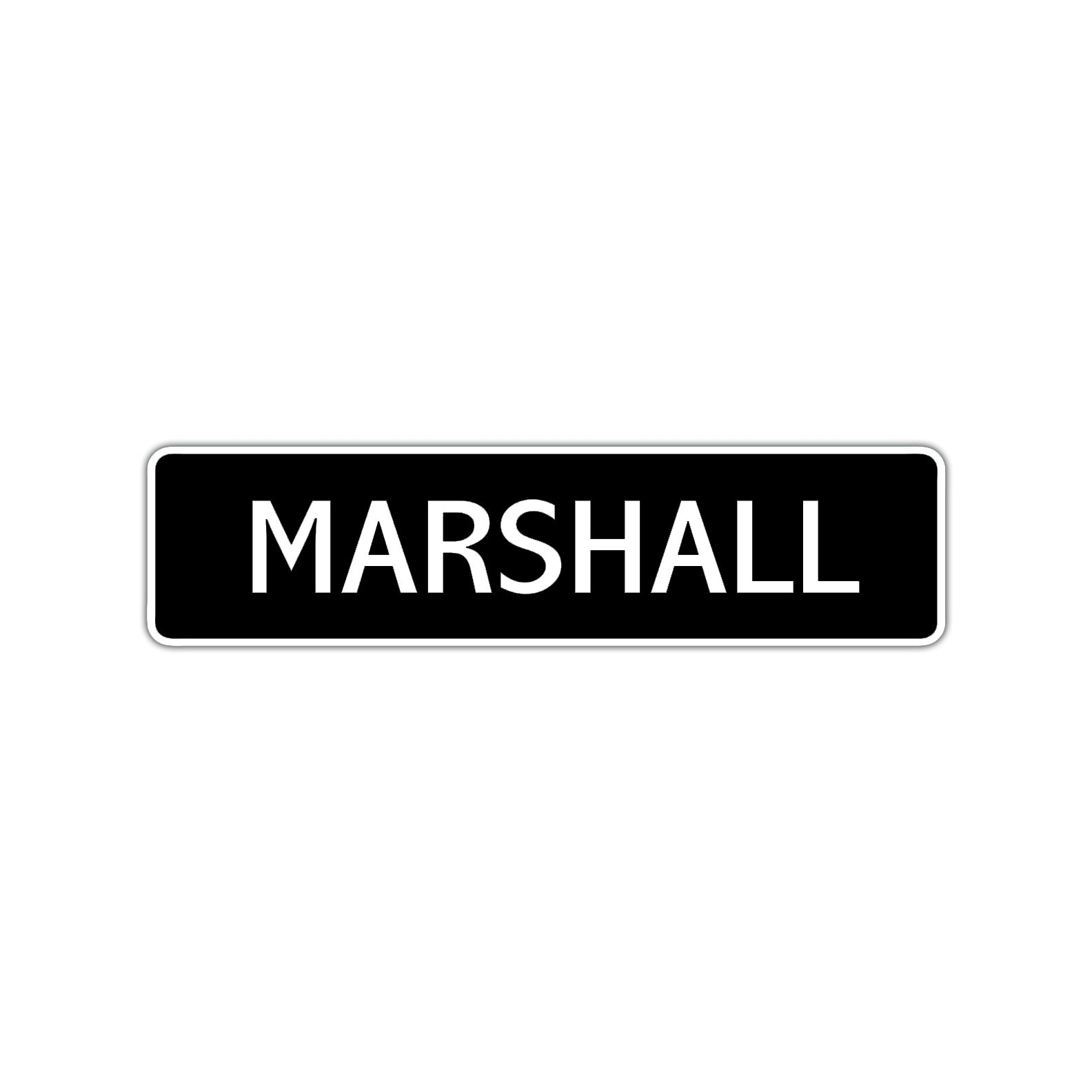 Marshall Street Sign Children Name Room Plate