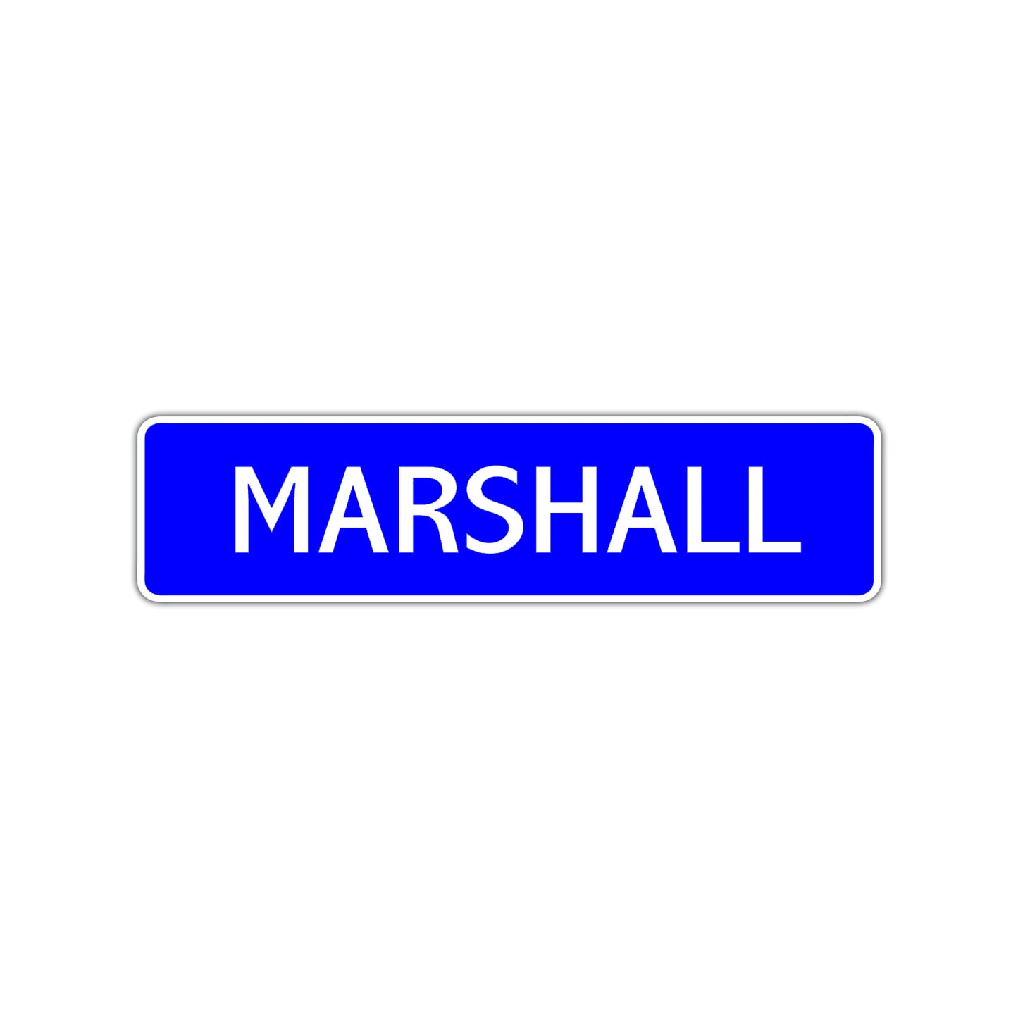 Marshall Street Sign Children Name Room Plate