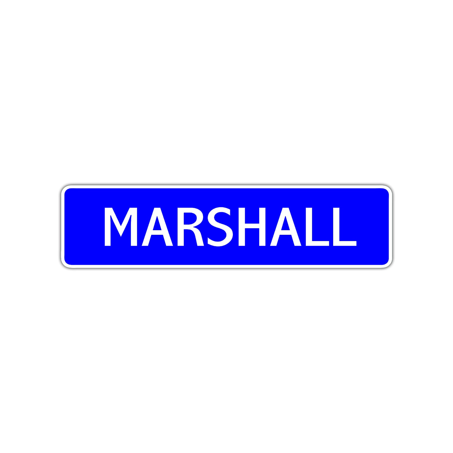 Marshall Street Sign Children Name Room Plate