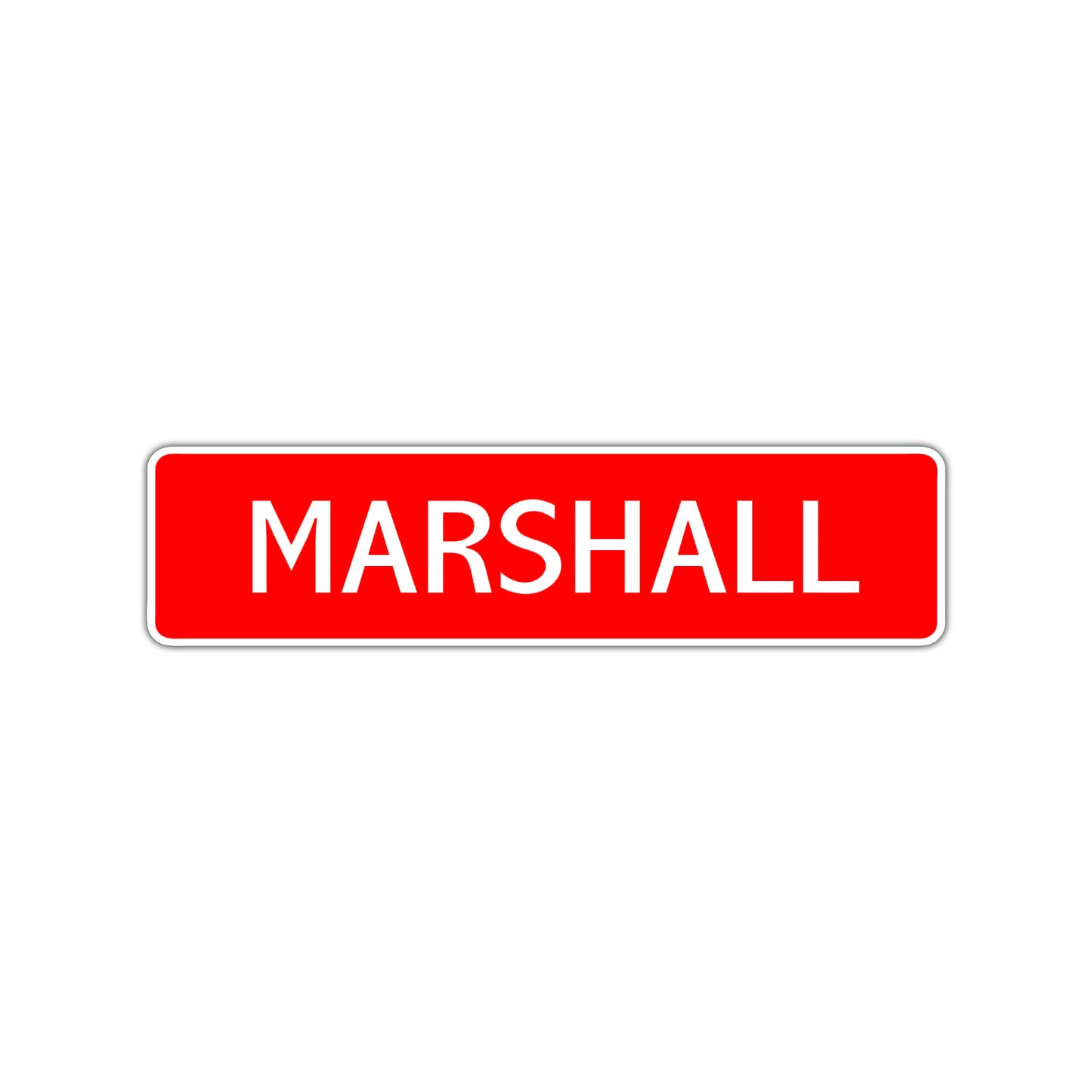 Marshall Street Sign Children Name Room Plate