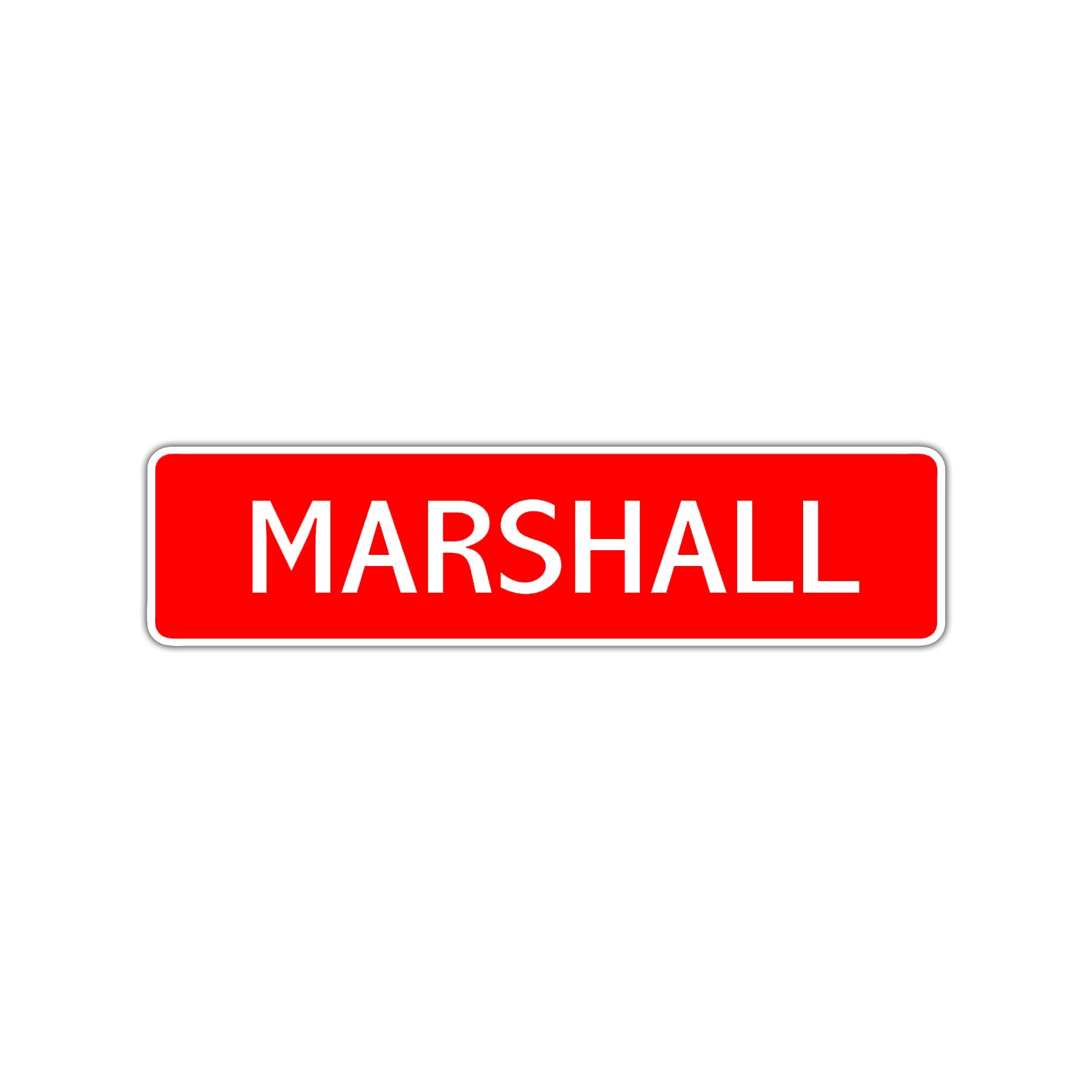 Marshall Street Sign Children Name Room Plate