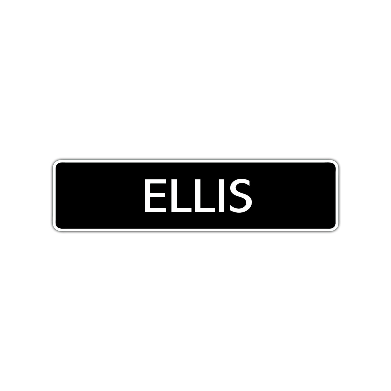 Ellis Street Sign Children Name Room Plate
