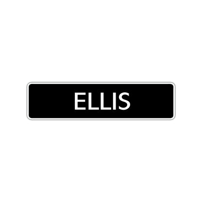 Ellis Street Sign Children Name Room Plate
