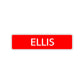 Ellis Street Sign Children Name Room Plate