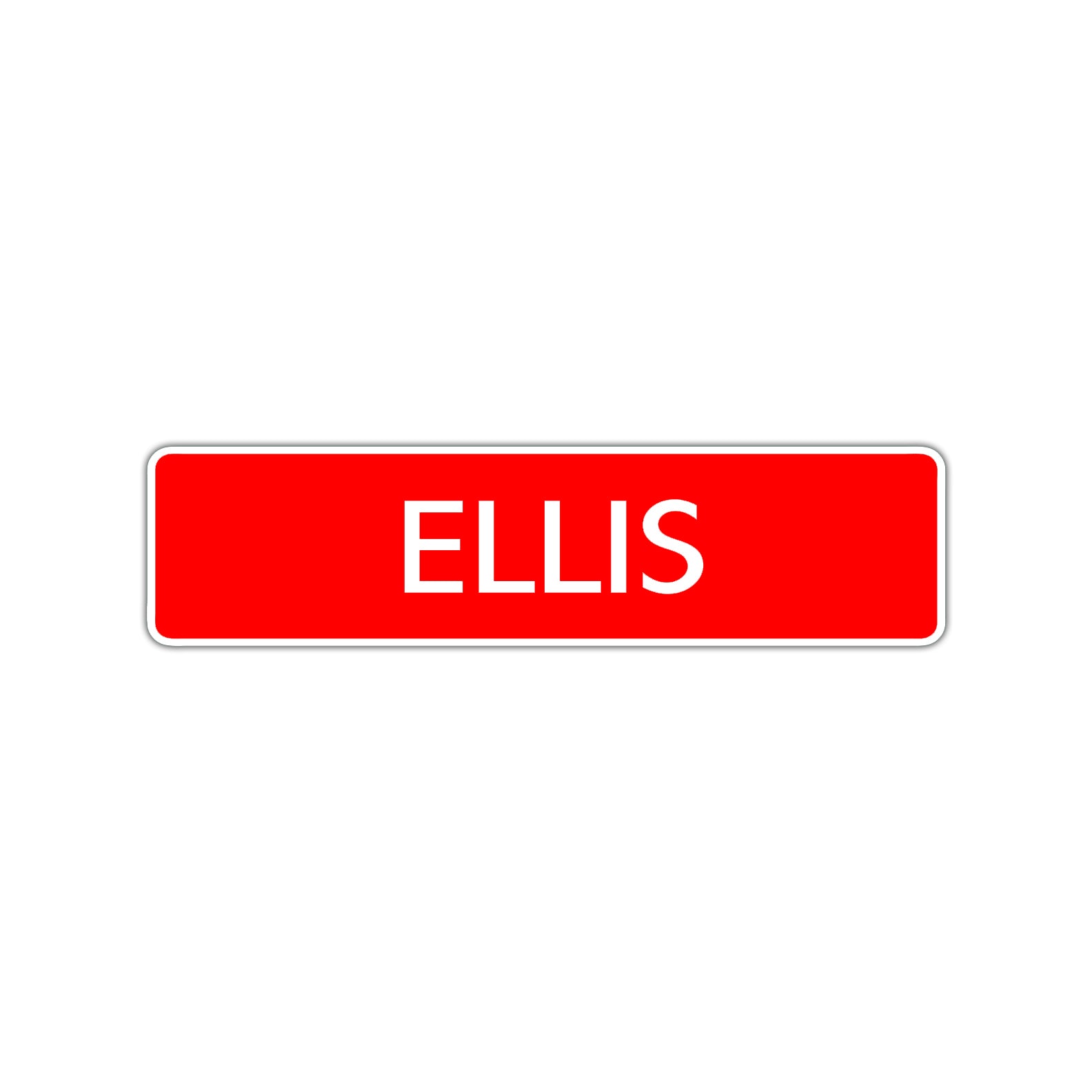 Ellis Street Sign Children Name Room Plate