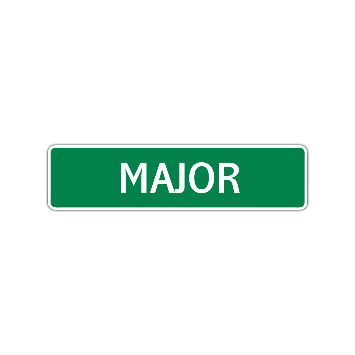 Major Signe Major Street Sign Children Name Room Plate – Sign Fever