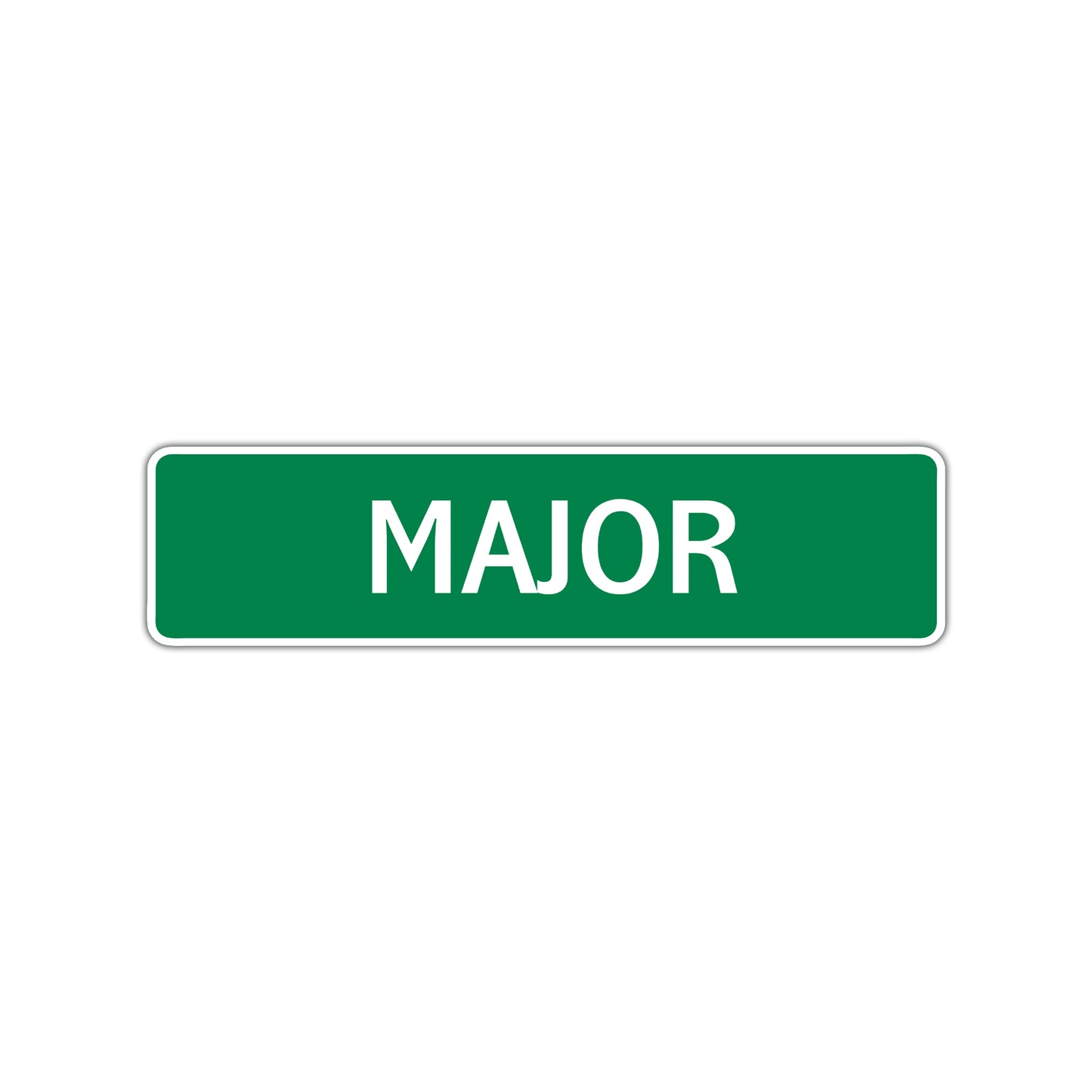 Major Street Sign Children Name Room Plate