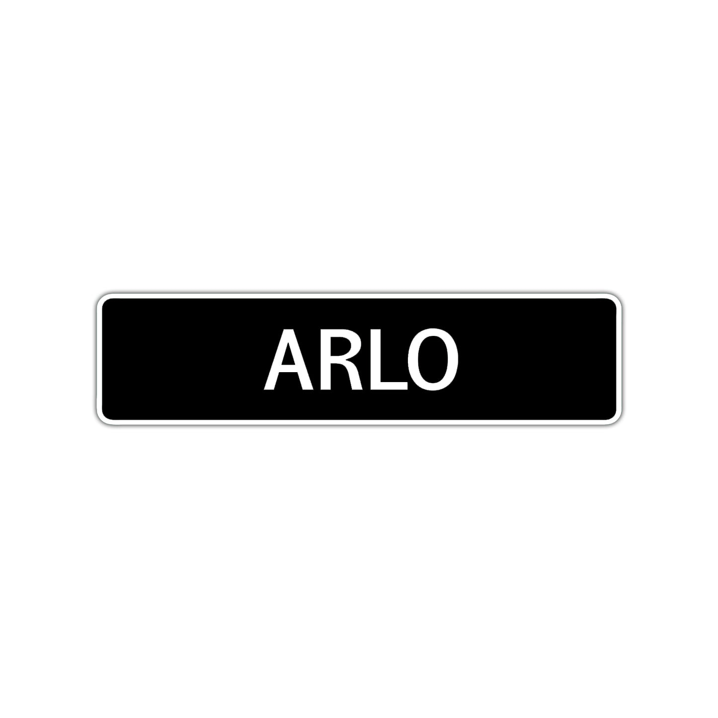 Arlo Street Sign Children Name Room Plate