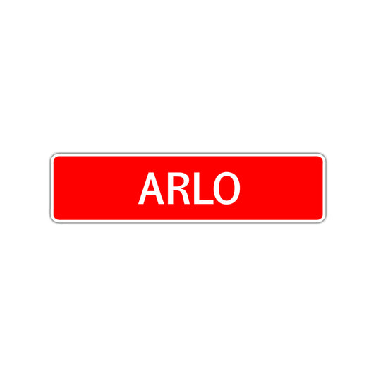 Arlo Street Sign Children Name Room Plate