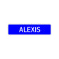 Alexis Street Sign Children Name Room Plate