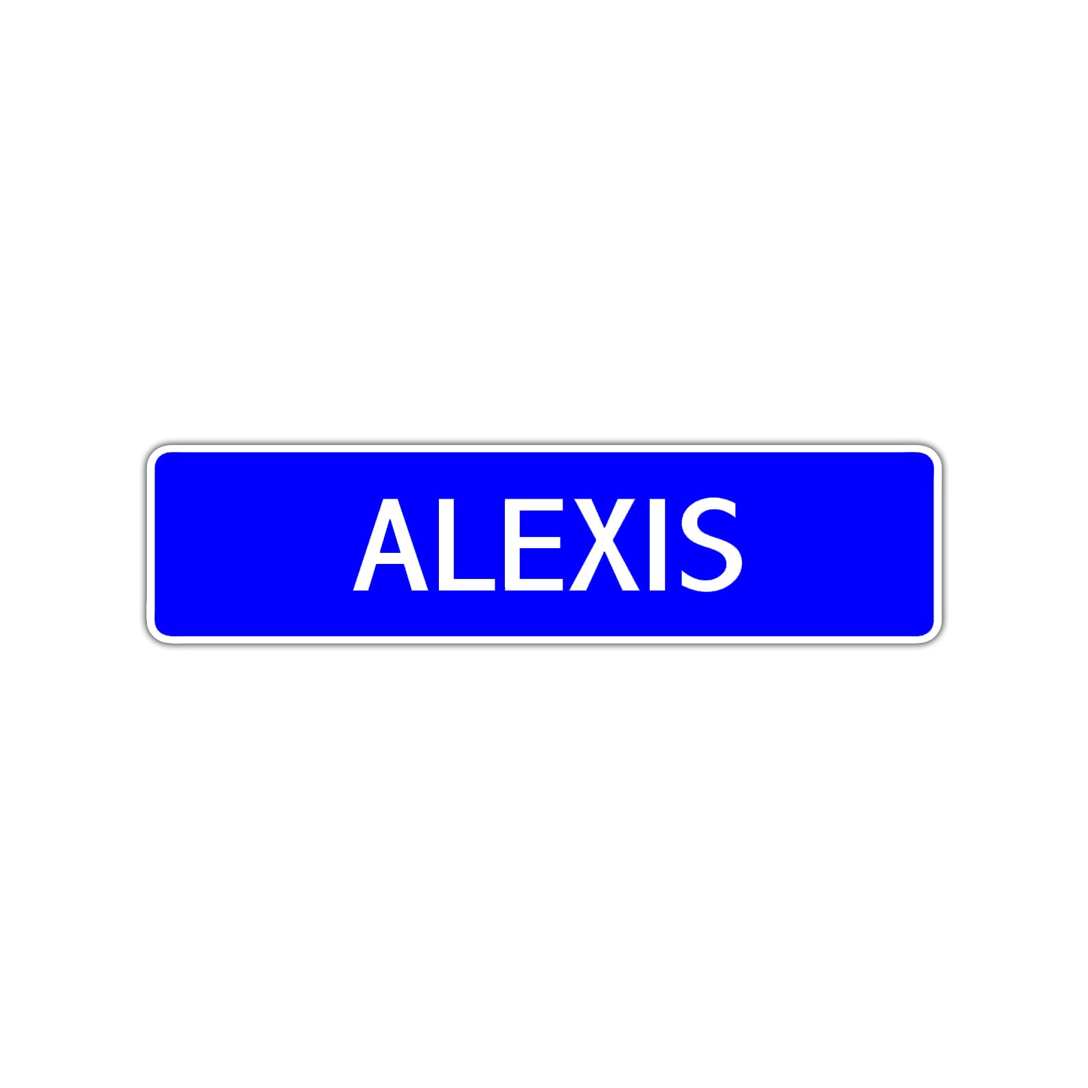 Alexis Street Sign Children Name Room Plate