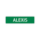 Alexis Street Sign Children Name Room Plate