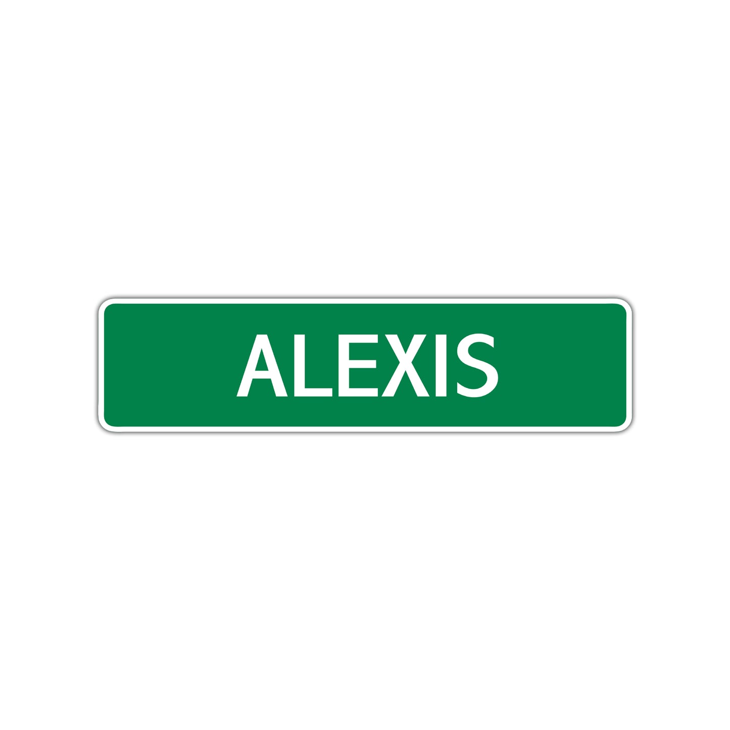 Alexis Street Sign Children Name Room Plate