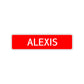 Alexis Street Sign Children Name Room Plate