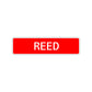 Reed Street Sign Children Name Room Plate