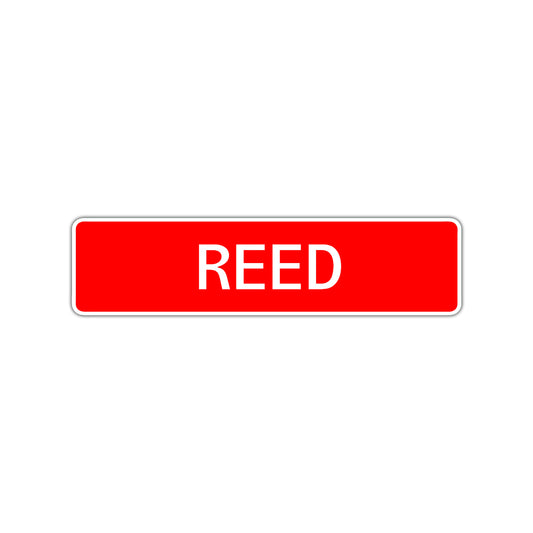 Reed Street Sign Children Name Room Plate