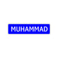 Muhammad Street Sign Children Name Room Plate