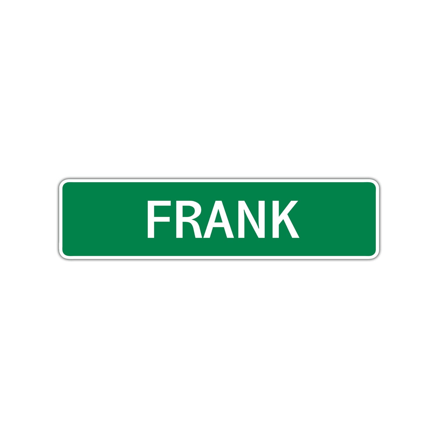 Frank Street Sign Children Name Room Plate