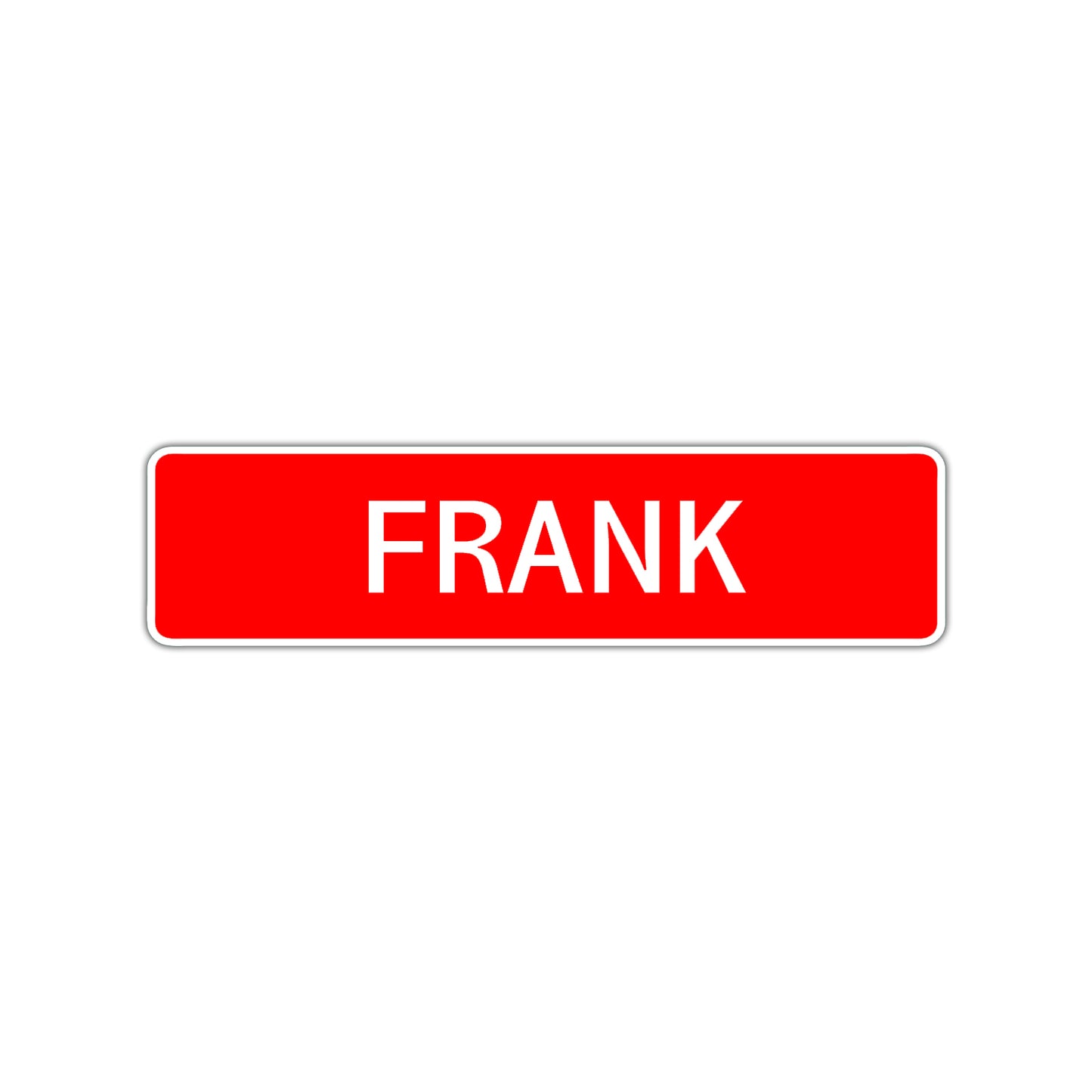 Frank Street Sign Children Name Room Plate