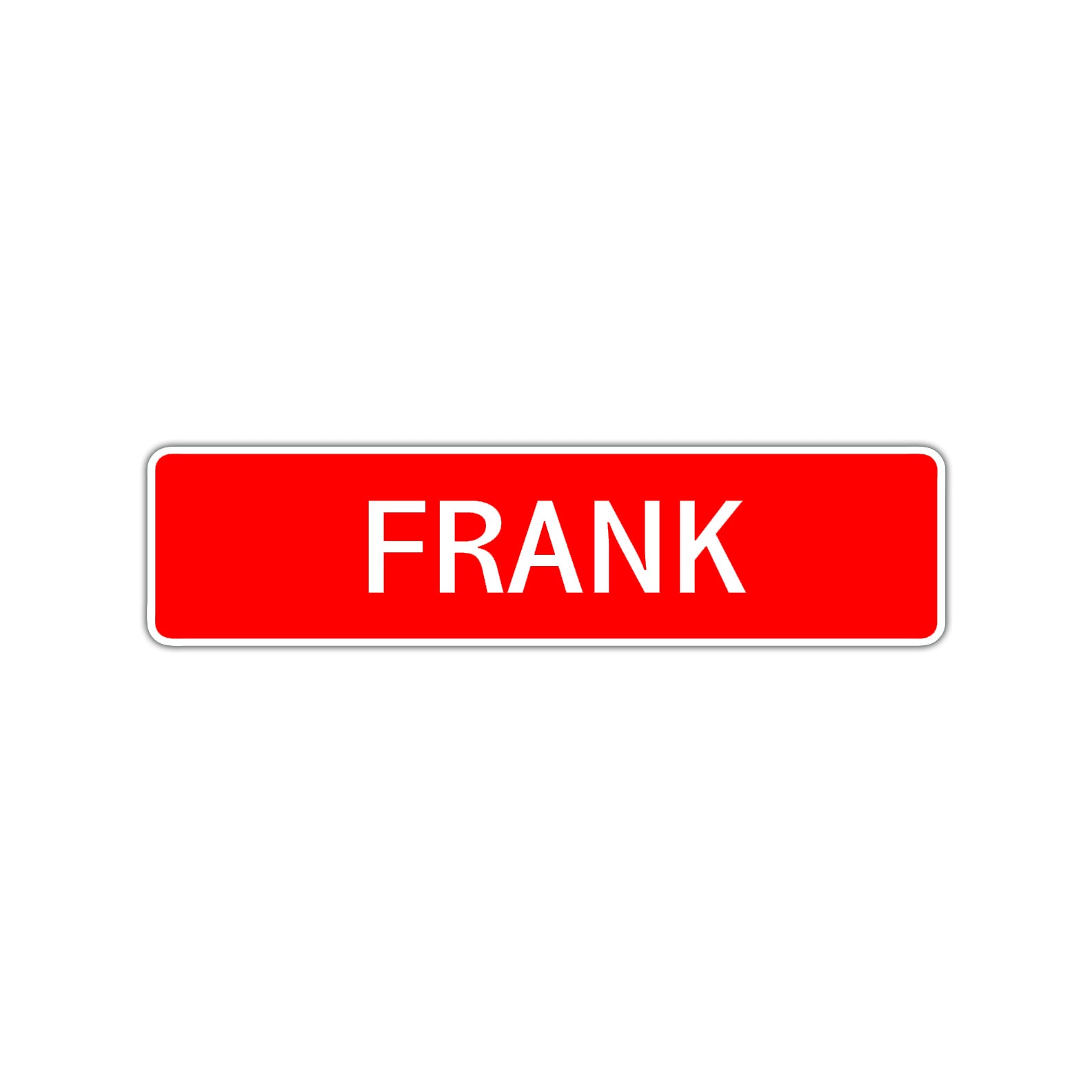 Frank Street Sign Children Name Room Plate