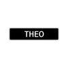 Theo Street Sign Children Name Room Plate