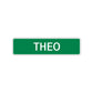 Theo Street Sign Children Name Room Plate