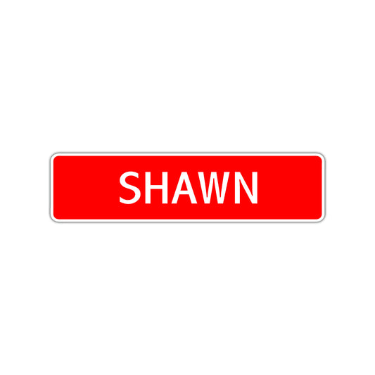 Shawn Street Sign Children Name Room Plate