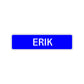 Erik Street Sign Children Name Room Plate