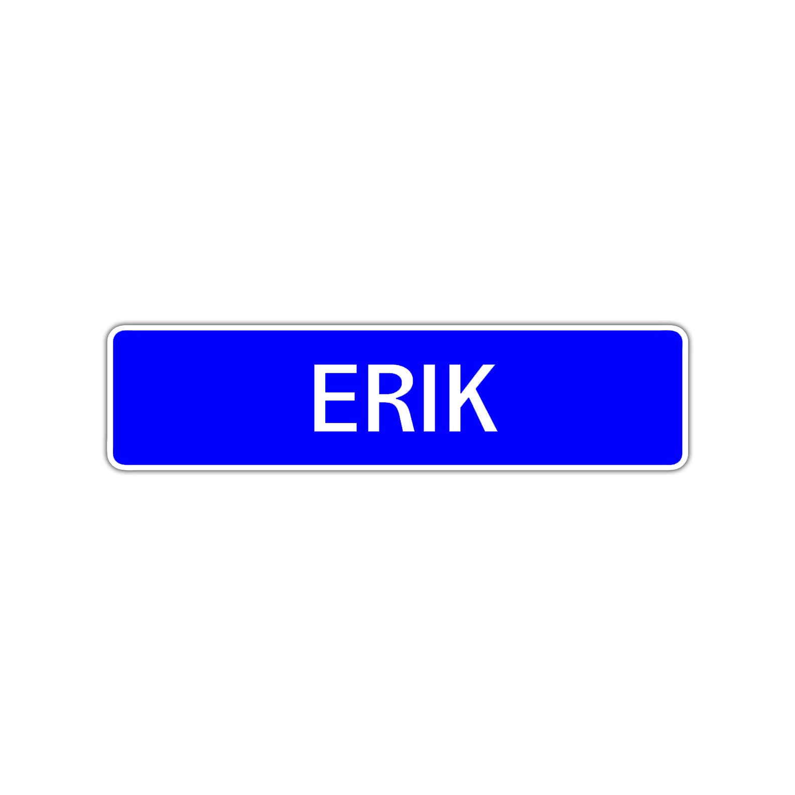 Erik Street Sign Children Name Room Plate