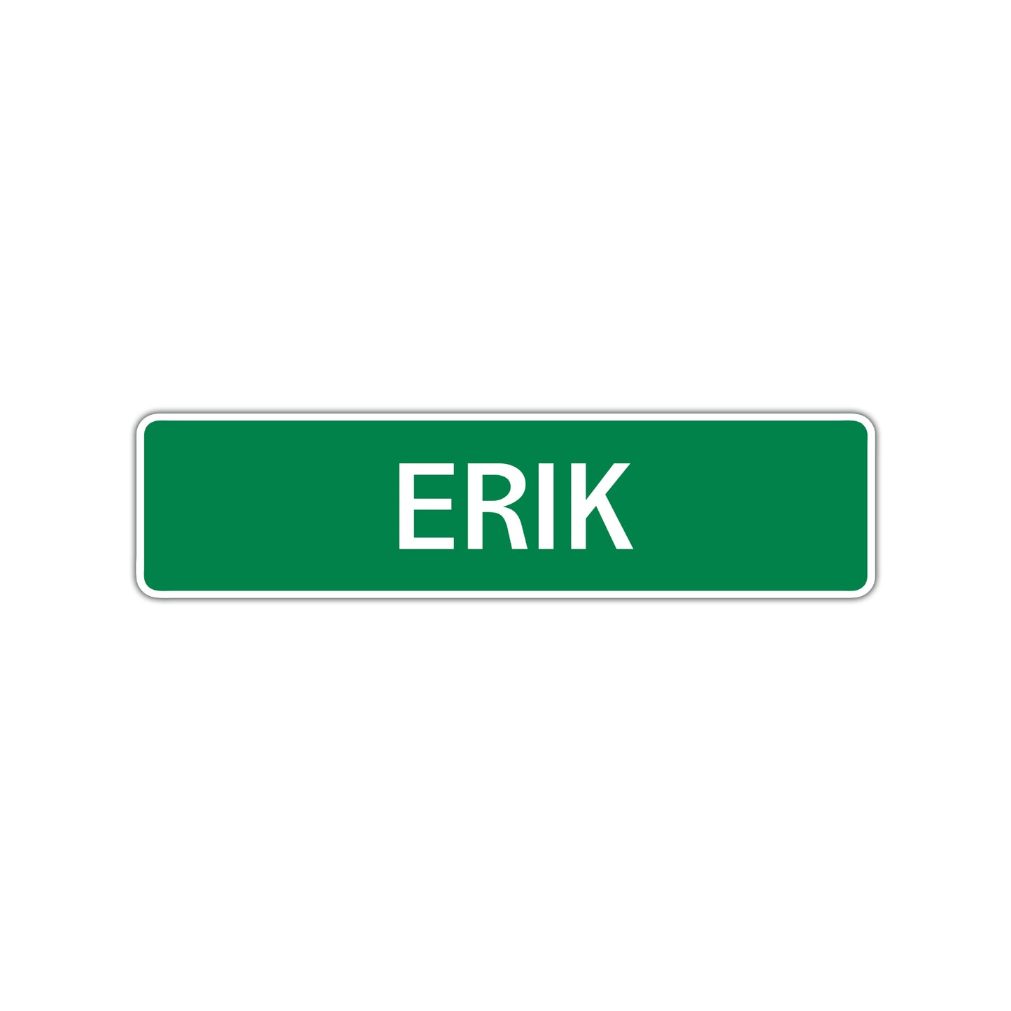 Erik Street Sign Children Name Room Plate