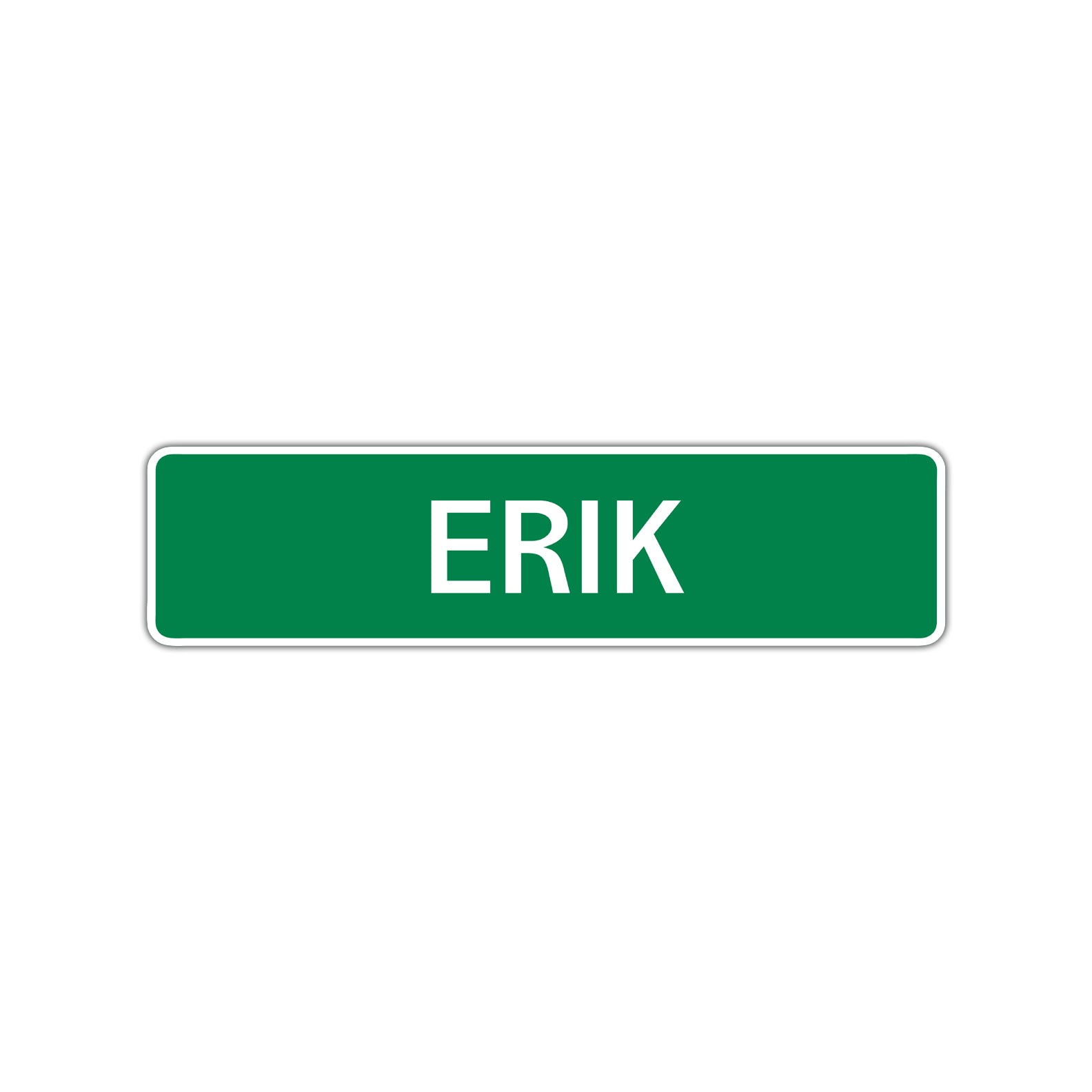 Erik Street Sign Children Name Room Plate