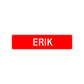 Erik Street Sign Children Name Room Plate