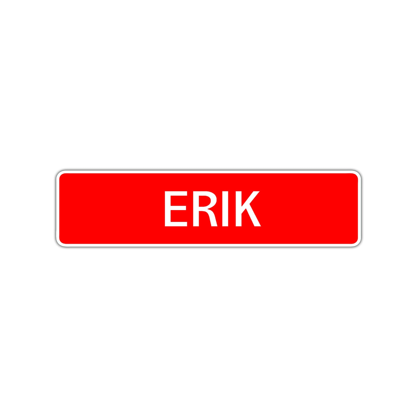 Erik Street Sign Children Name Room Plate