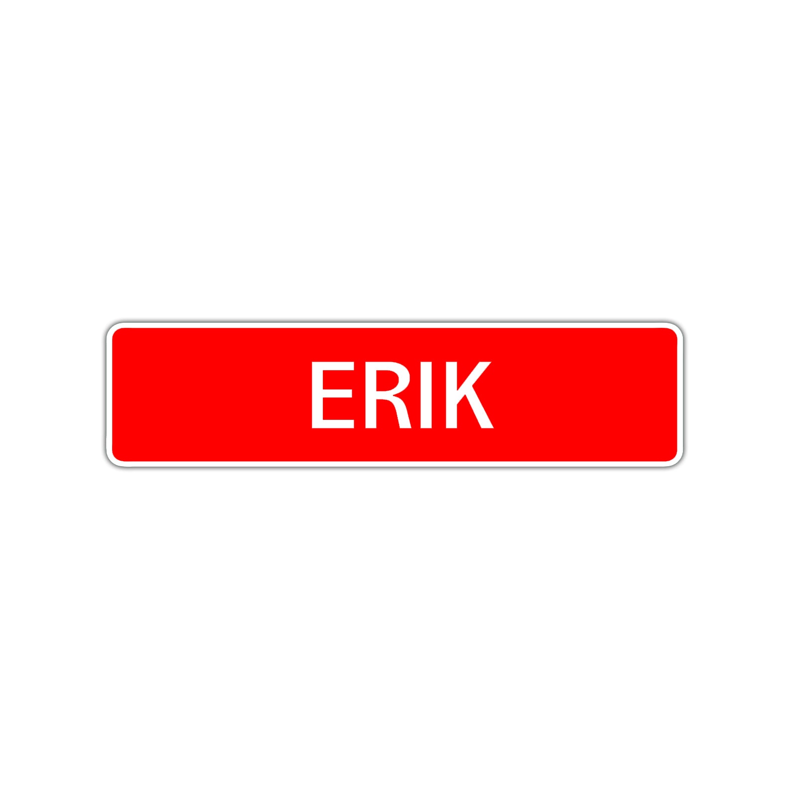 Erik Street Sign Children Name Room Plate