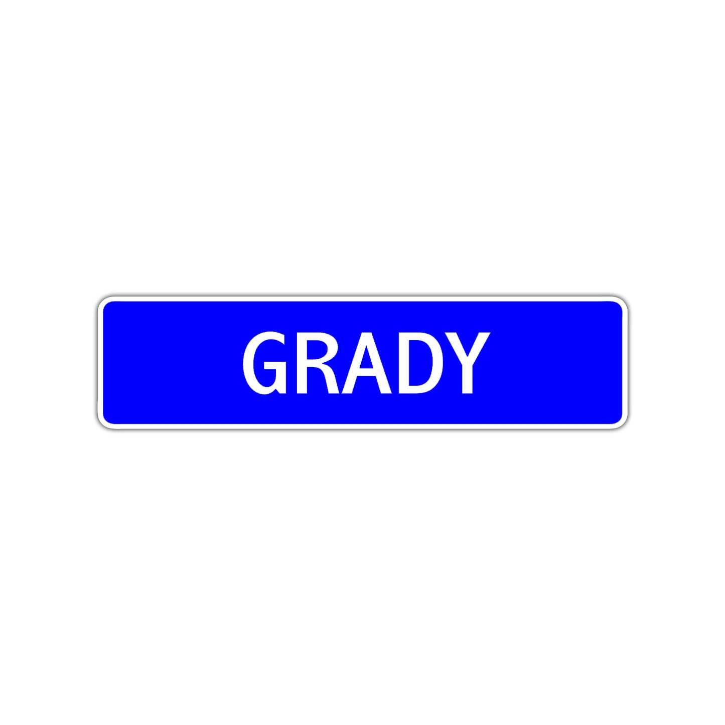 Grady Street Sign Children Name Room Plate