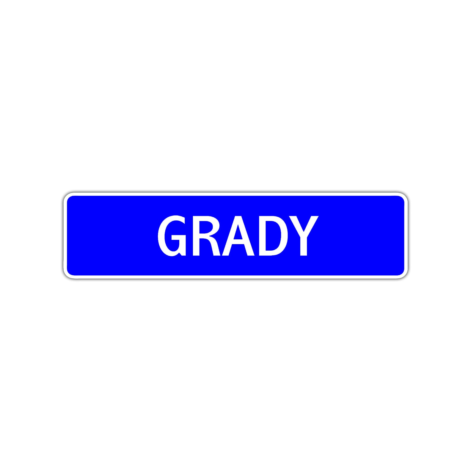 Grady Street Sign Children Name Room Plate