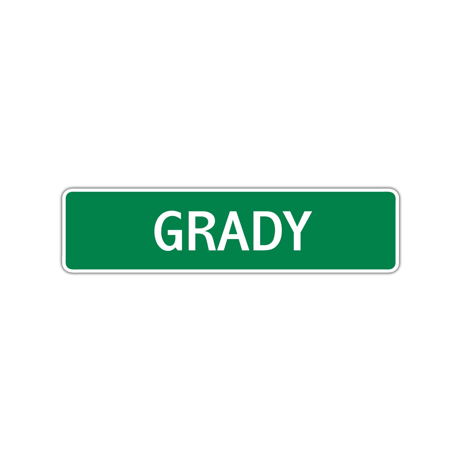Grady Street Sign Children Name Room Plate