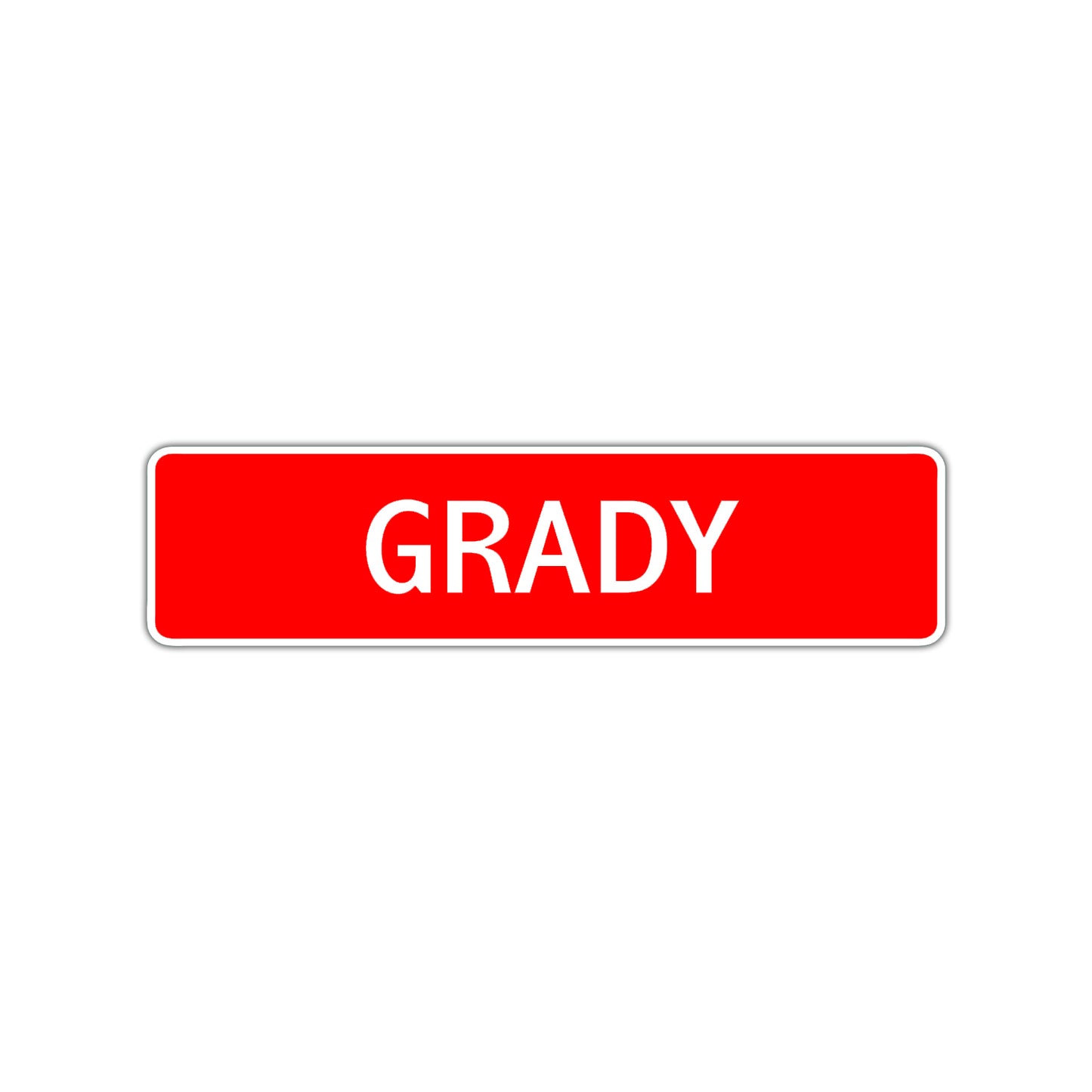 Grady Street Sign Children Name Room Plate
