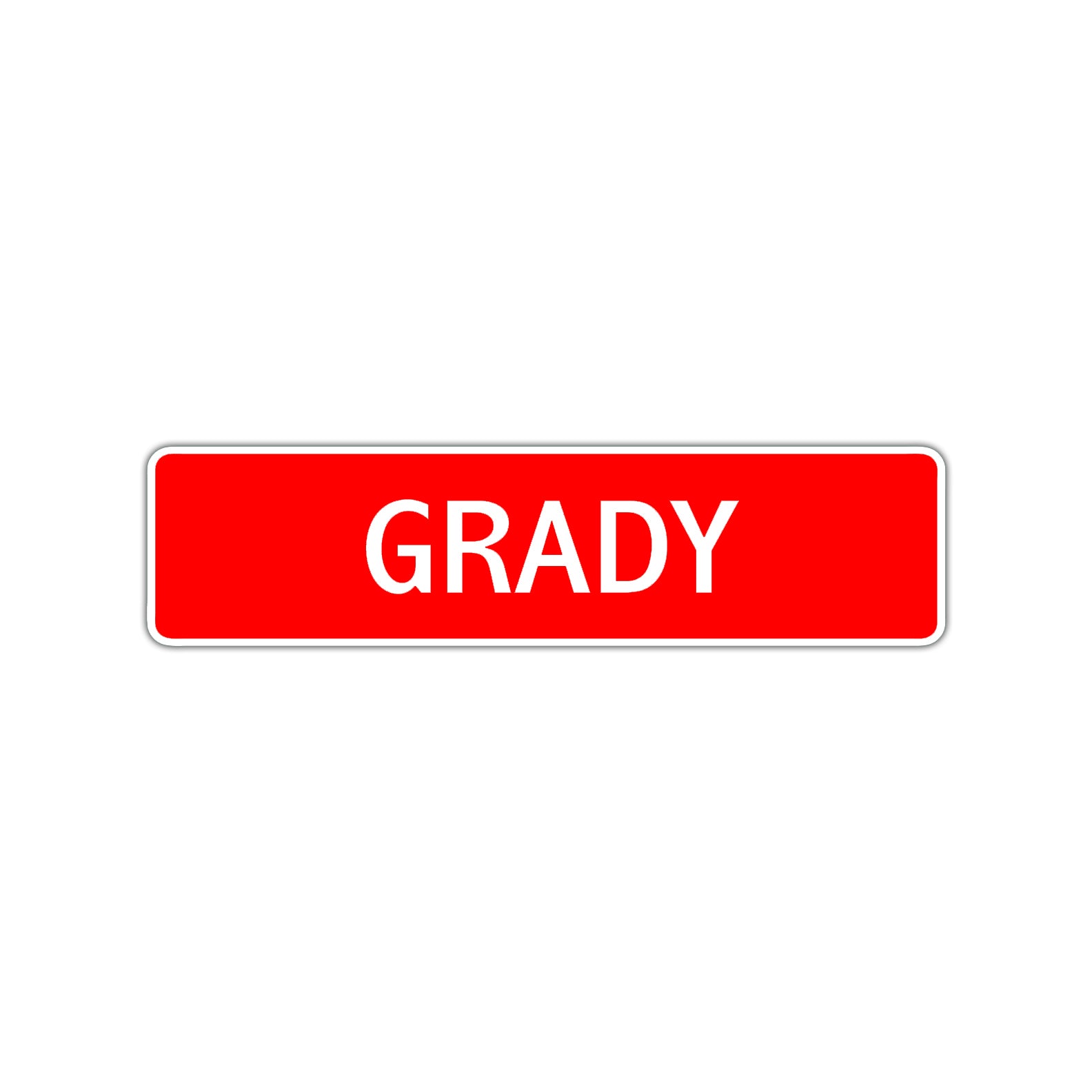 Grady Street Sign Children Name Room Plate