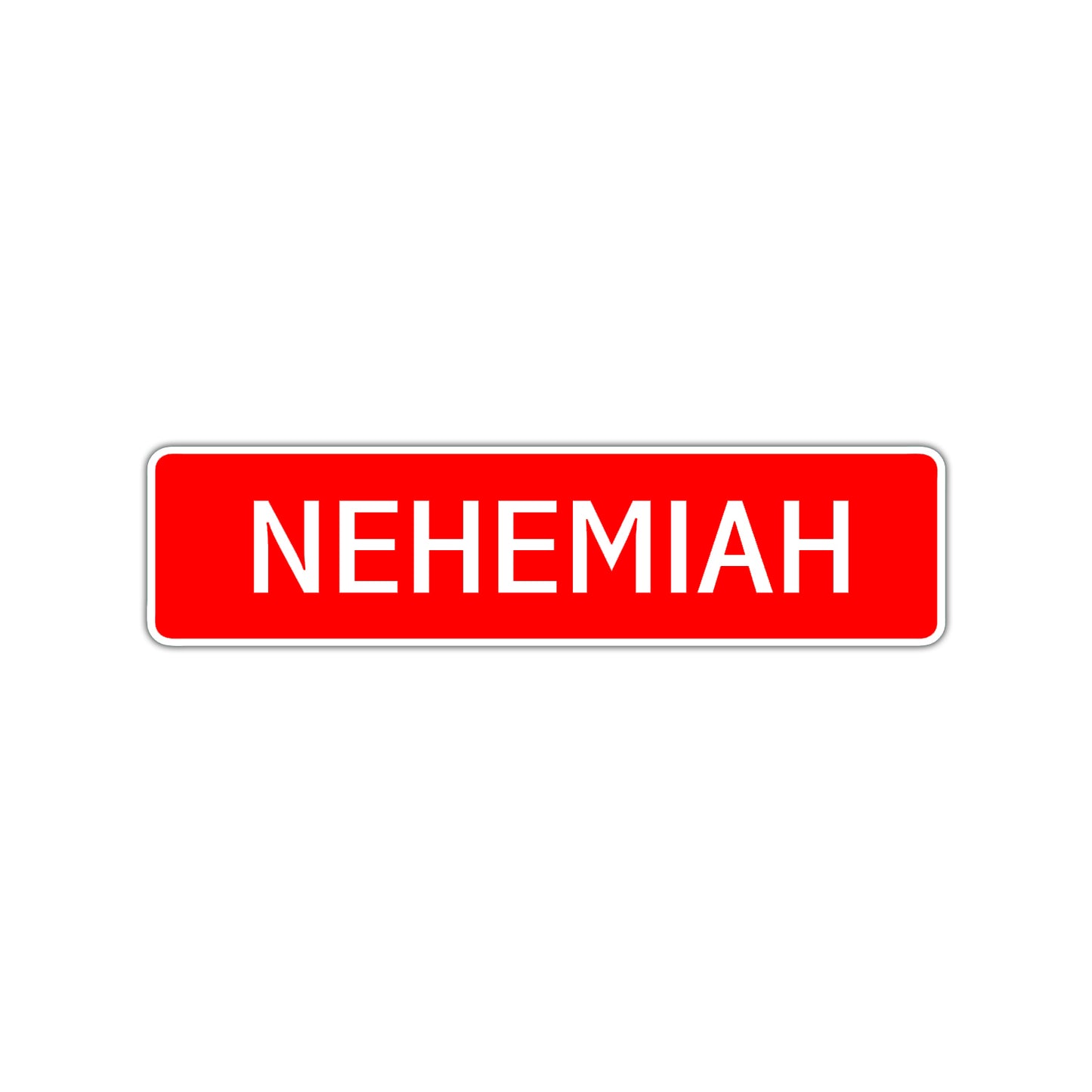  Nehemiah Street Sign Children Name Room Plate